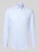 Jake*s Slim Fit Businesshemd aus Baumwolle mit Kentkragen in Bleu, Grö...