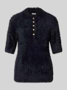 Christian Berg Woman Strickpullover mit 1/2-Arm und Knopfleiste in Bla...