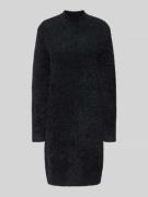 Christian Berg Woman Strickkleid mit Stehkragen in Black, Größe L