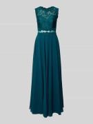 Mascara Abendkleid mit Rundhalsausschnitt in Gruen, Größe 32