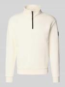 Tom Tailor Denim Regular Fit Troyer aus Baumwoll-Mix in Offwhite, Größ...