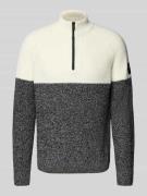 Tom Tailor Denim Regular Fit Troyer mit Raglanärmeln in Offwhite, Größ...