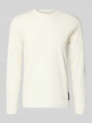 Tom Tailor Denim Regular Fit Langarmshirt aus geripptem Baumwoll-Mix i...