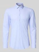 Jake*s Super Slim Fit Businesshemd mit Kentkragen in Bleu, Größe 35/36