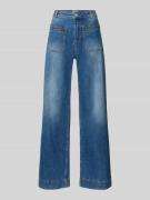 Jake*s Casual Wide Fit Jeans im Used-Look in Jeansblau, Größe 34