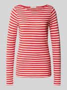 Marc O'Polo Slim Fit Langarmshirt aus reiner Baumwolle in Hellrot, Grö...