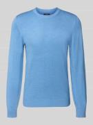 MCNEAL Strickpullover mit gerippten Abschlüssen in Sky Melange, Größe ...