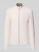 MCNEAL Strickjacke mit Reißverschluss in Ecru Melange, Größe L