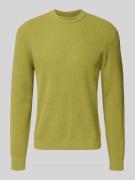JAKE*S STUDIO MEN Strickpullover mit gerippten Abschlüssen in Gruen, G...