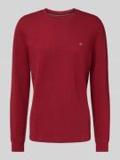 Christian Berg Men Longsleeve mit Strukturmuster und Rundhalsausschnit...
