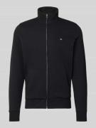 Christian Berg Men Regular Fit Sweatjacke mit Stehkragen in Black, Grö...