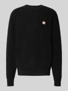 Calvin Klein Jeans Strickpullover mit Strukturmuster und Rundhalsaussc...
