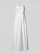 Laona Regular Fit Abendkleid mit Schnürverschluss in Weiss, Größe 42