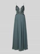 Laona Abendkleid mit Herz-Ausschnitt in Eisblau, Größe 32