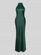 Laona Slim Fit Abendkleid mit Neckholder in Dunkelgruen, Größe 32