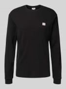 Calvin Klein Jeans Longsleeve mit Label-Detail in Black, Größe L