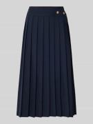 BOSS Ausgestellter Plissee-Rock aus Schurwoll-Mix Modell 'VENDRA' in M...