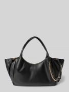 Seidenfelt Handtasche mit Tragehenkeln Modell 'LAINIO' in Black, Größe...