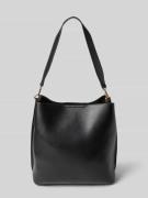 Seidenfelt Handtasche mit Schulterriemen Modell 'ALUNDA HOBO' in Black...