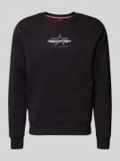 Alpha Industries Sweatshirt mit Logo und Rundhalsausschnitt in Black, ...