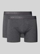 Falke Boxershorts mit elastischem Logo-Bund im 2er-Pack in Anthrazit, ...