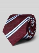 Monti Krawatte aus reiner Seide in Bordeaux, Größe 1