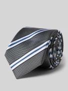 Monti Krawatte aus reiner Seide in Anthrazit, Größe 1