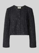 ICHI Blazer mit Rundhalsausschnitt Modell 'NINKY' in Black, Größe M