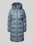 Marc O'Polo Shaped Fit Daunenmantel mit Kapuze in Rauchblau, Größe 36