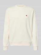 Calvin Klein Jeans Sweatshirt aus reiner Baumwolle in Offwhite, Größe ...