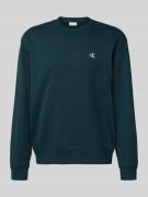 Calvin Klein Jeans Sweatshirt aus reiner Baumwolle in Marine, Größe L