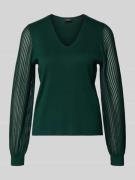 s.Oliver BLACK LABEL Regular Fit Pullover mit Semitransparenten Ballon...
