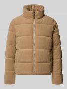 Lauren Ralph Lauren Steppjacke mit Stehkragen in Camel, Größe M