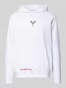 CARLO COLUCCI Hoodie mit Kapuze in Weiss, Größe L