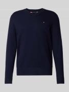 Tommy Hilfiger Regular Fit Pullover aus Baumwoll-Kaschmir-Mix in Marin...