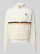 SERGIO TACCHINI Sweatjacke mit Stehkragen Modell 'DALLAS' in Offwhite,...