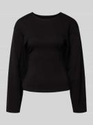 Only Shaped Fit Langarmshirt mit Viskose-Anteil Modell 'TOC' in Black,...