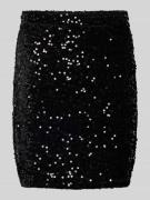 Pieces Figurbetonter Mini-Rock mit Paillettenbesatz Modell 'KAM' in Bl...
