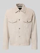 BOSS Orange Regular Fit Lederjacke aus echtem Ziegenleder Modell 'JOHO...