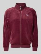 SERGIO TACCHINI Sweatjacke mit Stehkragen Modell 'SERGIO' in Violett, ...