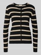 FREE/QUENT Strickjacke aus Viskose-Mix Modell 'ARNA' in Black, Größe L