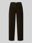 Cambio Barrel Fit Cordhose in verkürzter Passform Modell 'ELIN' in Kha...