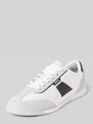 BOSS Low Top Sneaker mit Velours-Optik-Applikationen Modell 'NITAN' in...