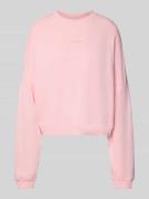 OH APRIL Oversized Sweatshirt mit gerippten Abschlüssen in Rosa, Größe...