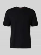 HUGO T-Shirt mit Label-Stitching Modell 'Austin' in Black, Größe L