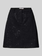 FREE/QUENT Minirock mit Paillettenbesatz Modell 'SHOW' in Black, Größe...