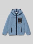 CHAMPION Jacke aus Teddyfell in Rauchblau, Größe 140