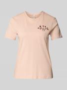 Only Regular Fit T-Shirt aus reiner Baumwolle Modell 'POLLY' in Hellro...