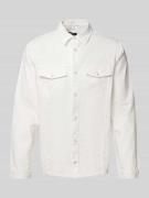 Antony Morato Hemdjacke mit Druckknopfleiste in Offwhite, Größe 50
