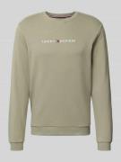 Tommy Hilfiger Regular Fit Sweatshirt aus Baumwoll-Mix in Khaki, Größe...